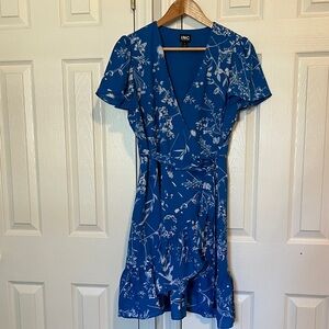 INC International Concepts Blue and White Floral Dress